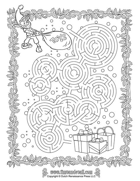 Christmas Maze Printable